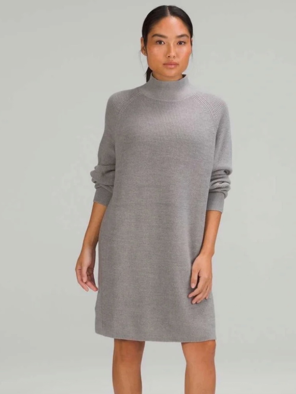 Lululemon Black Merino Wool Sweater Dress (Sz. M)